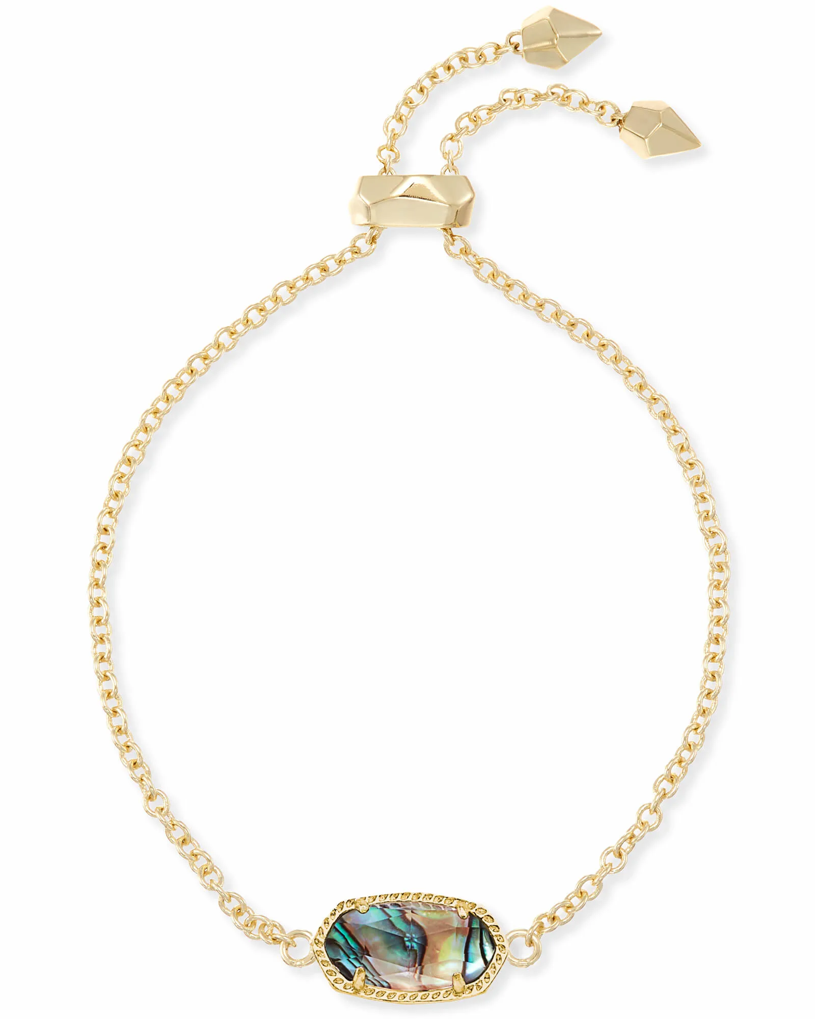 Elaina Gold Chain Bracelet in Abalone Shell - Image 1
