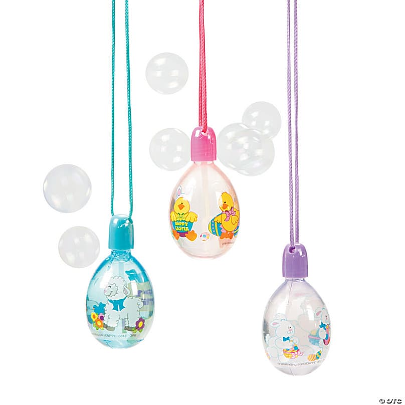 Egg-Shaped Bubble Bottle Necklaces