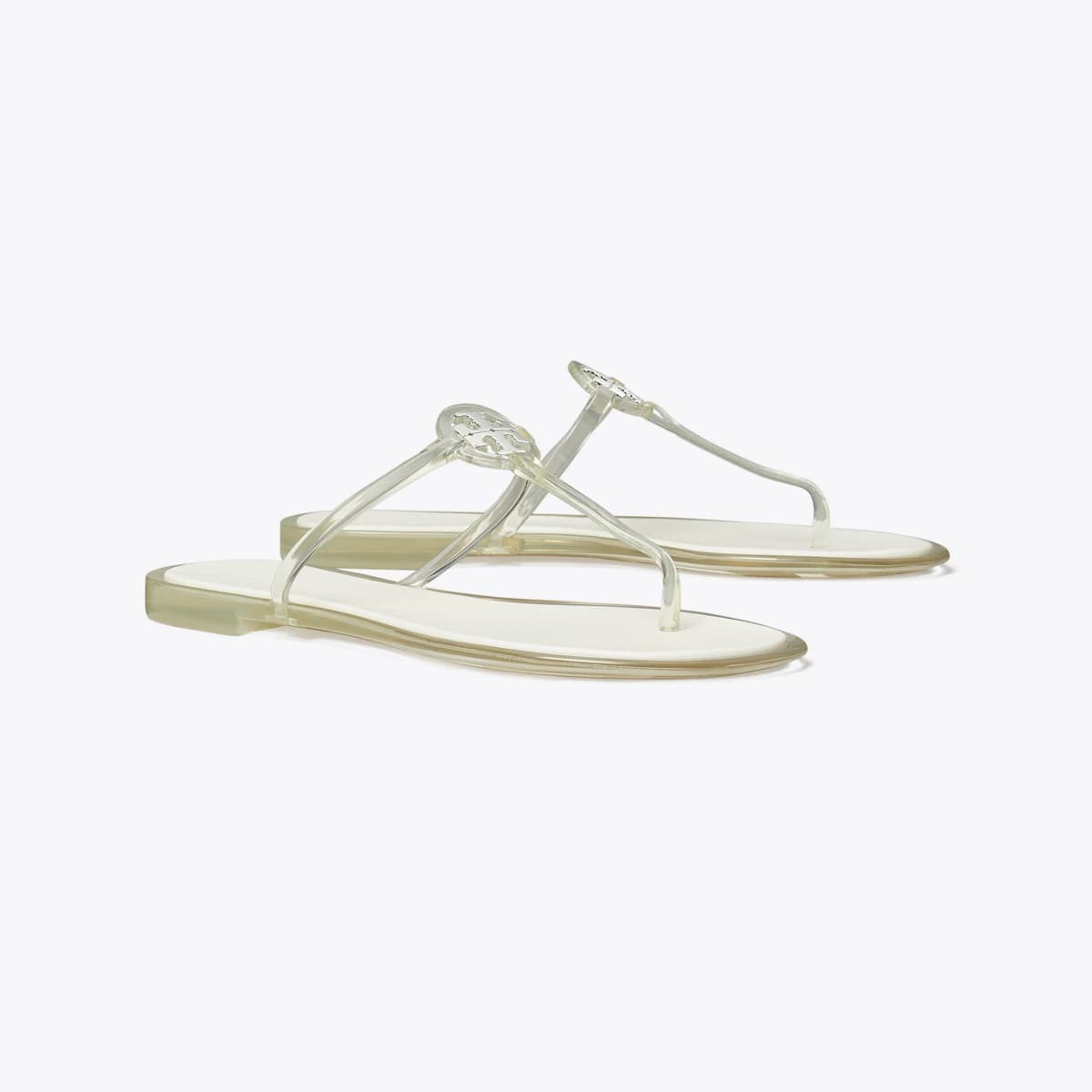 Mini Miller Jelly Sandal in white, size 10 - Image 1