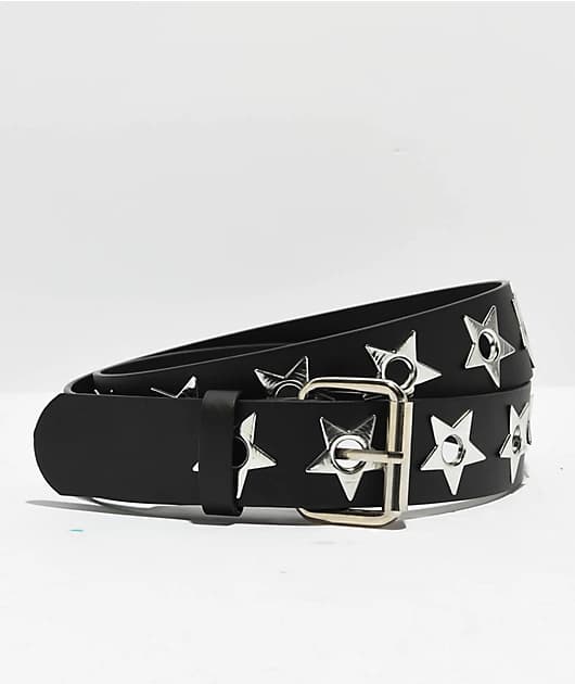 A.LAB Star Grommet Black Belt - Image 1