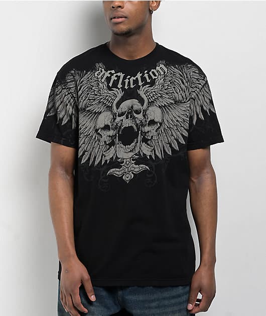 Afflicition Desperation Black T-Shirt - Image 1
