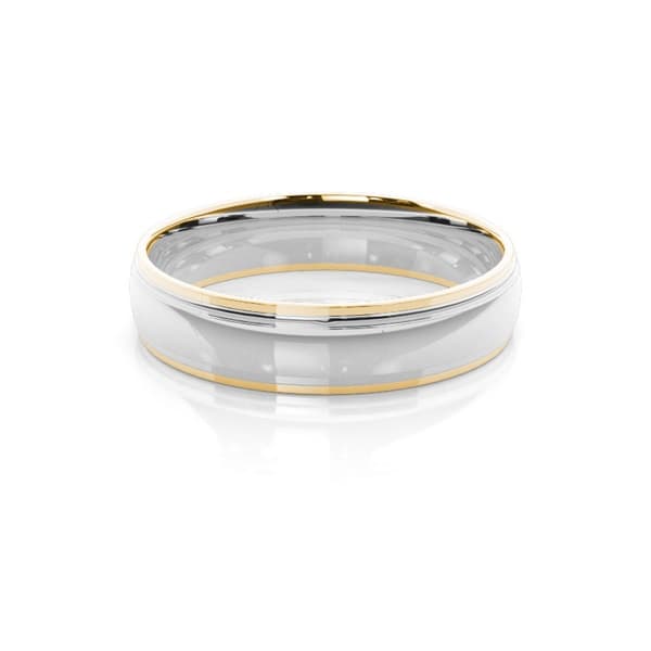 Two Tone Wedding Band - Image 1