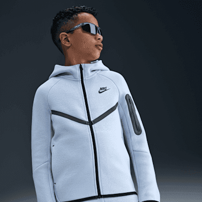Nike Sportswear Tech Fleece Big Kids' Full-Zip Hoodie - Image 1