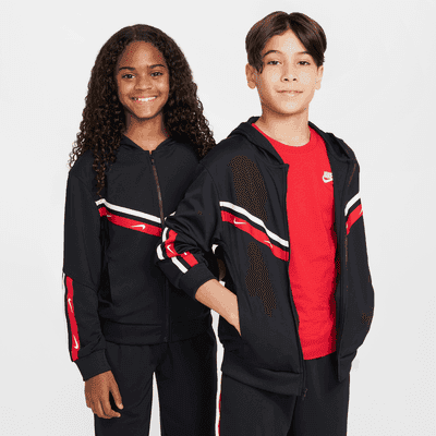 Nike Sportswear Club Big Kids' Full-Zip Knit Hoodie - Image 1
