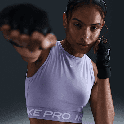 Nike Pro Women's Dri-FIT Cropped Tank Top - Image 1