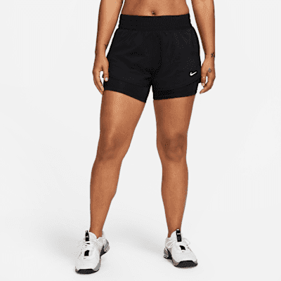 Nike One Women's Dri-FIT Mid-Rise 8cm (approx.) 2-in-1 Shorts - Image 1