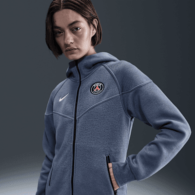 Paris Saint-Germain Tech Windrunner Women's Nike Football Fleece Full-Zip Hoodie - Image 1