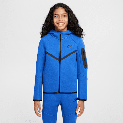Nike Sportswear Tech Fleece Big Kids' Full-Zip Hoodie - Image 1