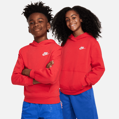 Nike Sportswear Club Fleece Big Kids' Pullover Hoodie - Image 1