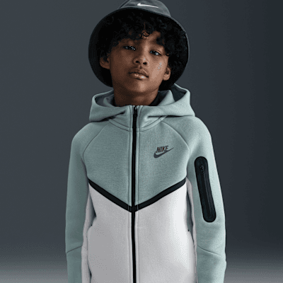 Huvtröja med hel dragkedja Nike Sportswear Tech Fleece för ungdom - Image 1