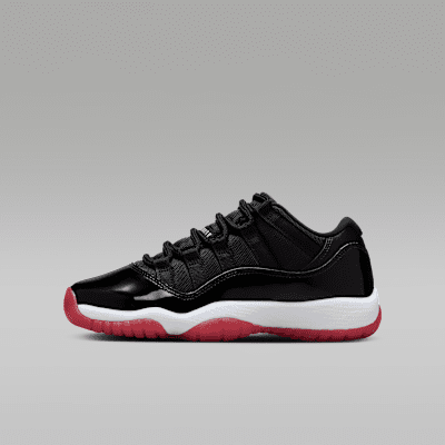 Air Jordan 11 Retro Low "Bred" Big Kids' Shoes - Image 1