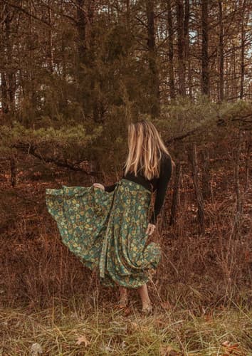 Eliza Layered Wrap Skirt | Gardenbelle Shop - Image 1