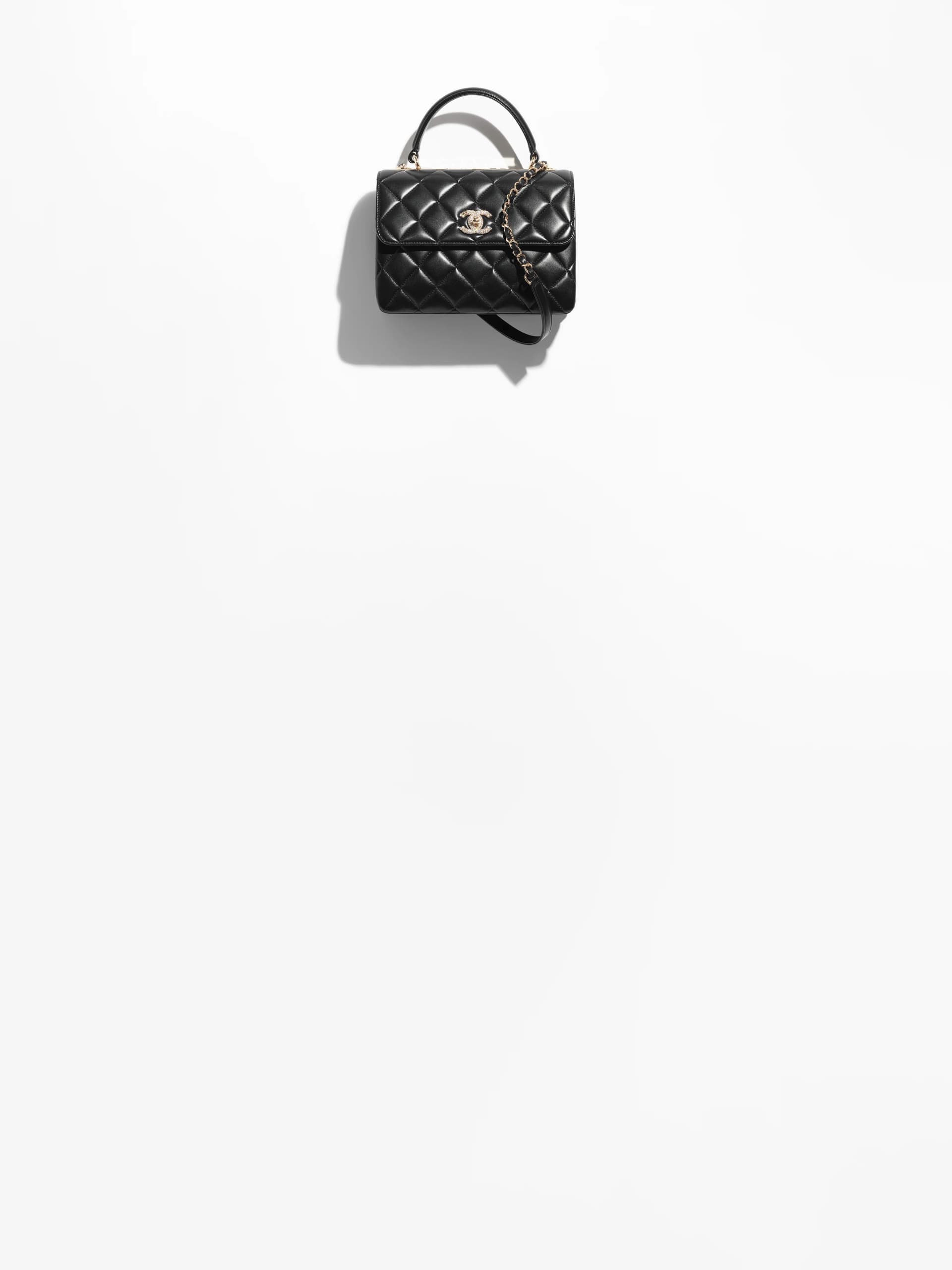 Flap Bag With Top Handle - Image 1