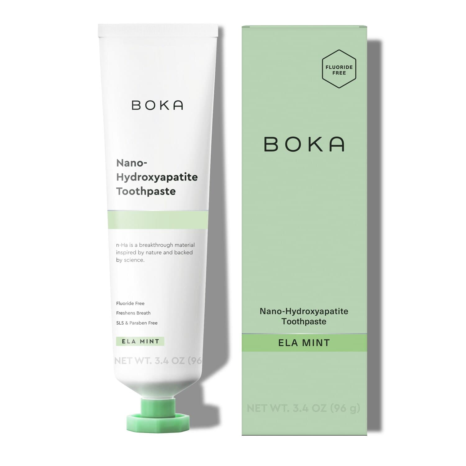 Boka Nano-Hydroxyapatite Toothpaste, Ela Mint, 3.4 OZ - Image 1