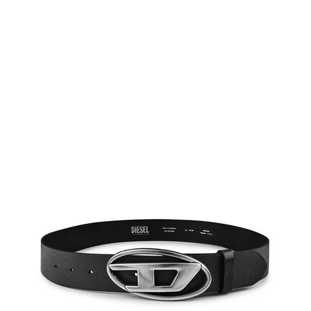 DIESEL D Buckle Leather Belt - Image 1