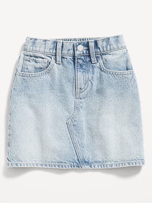 High-Waisted Jean Skirt for Girls - Image 1