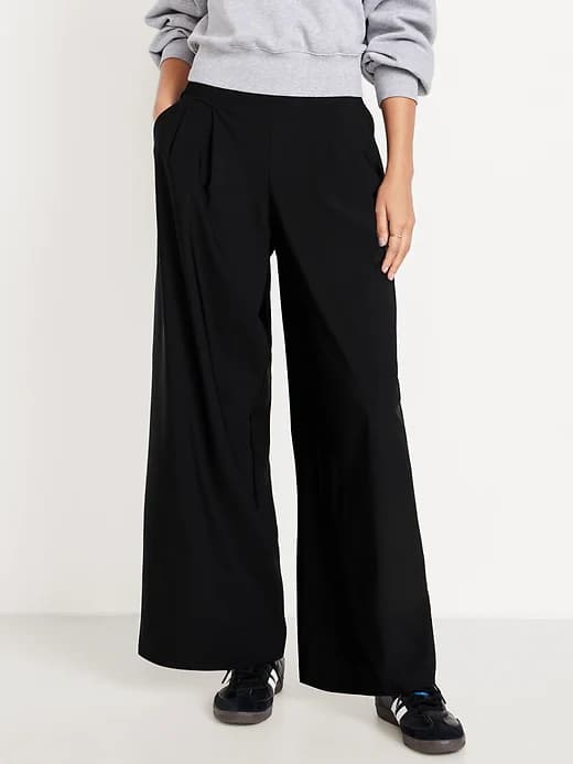 Extra High-Waisted SleekTech Pleated Trousers - Image 1