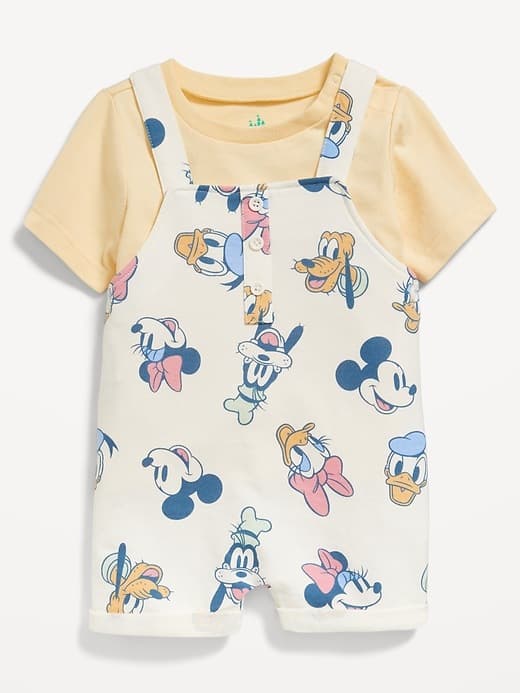 Disney© Short-Sleeve T-Shirt and Shortalls Set for Baby - Image 1