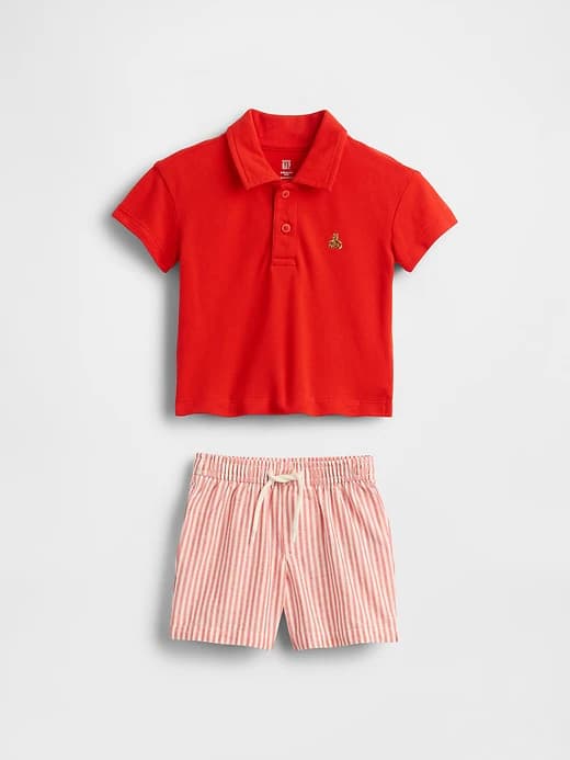 Baby Polo Outfit Set - Image 1