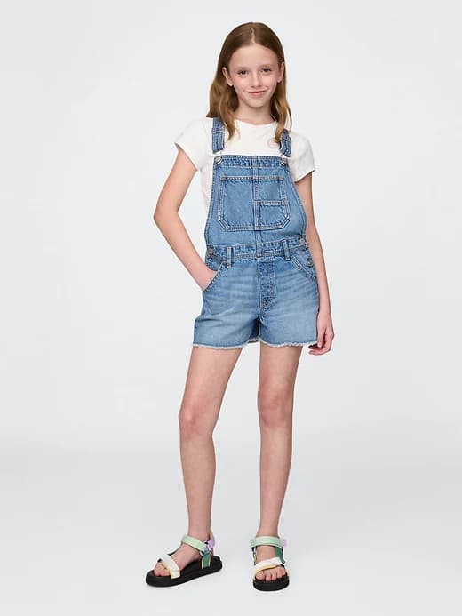 Kids Denim Shortalls - Image 1