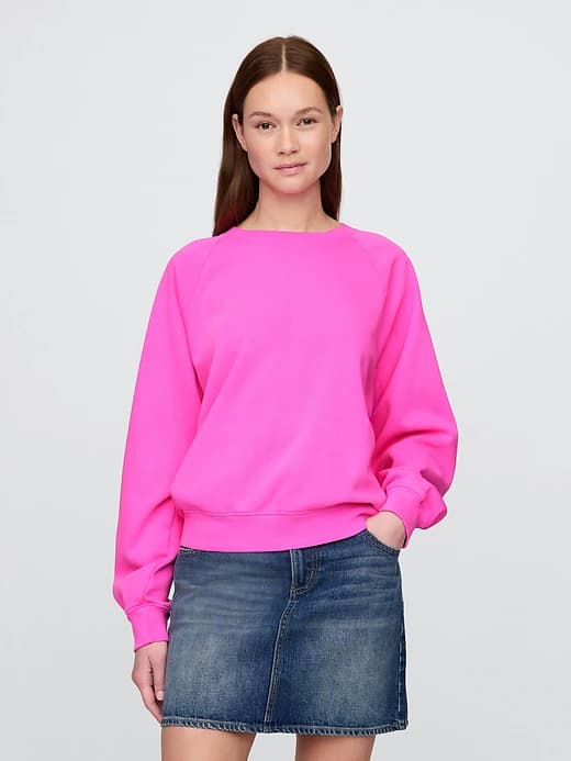 VintageSoft Raglan Sweatshirt - Image 1