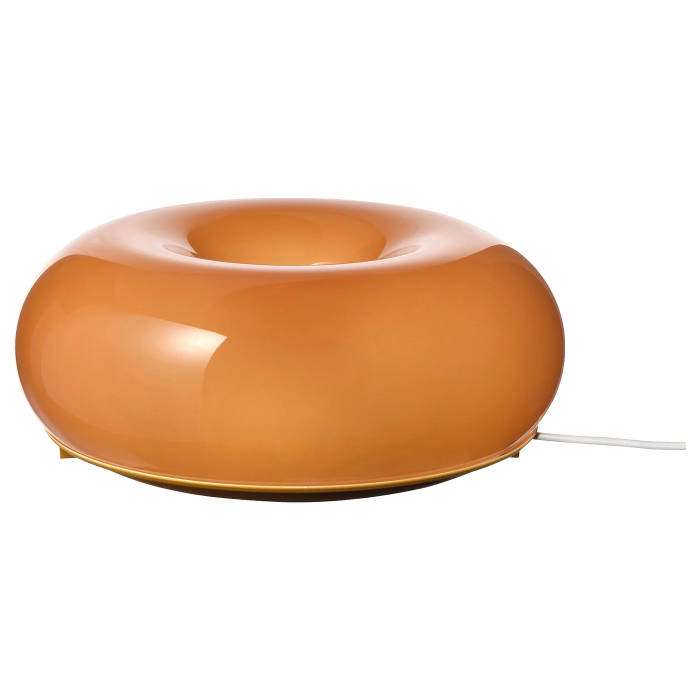 VARMBLIXT LED table/wall lamp, orange glass/round, 30 cm - IKEA - Image 1