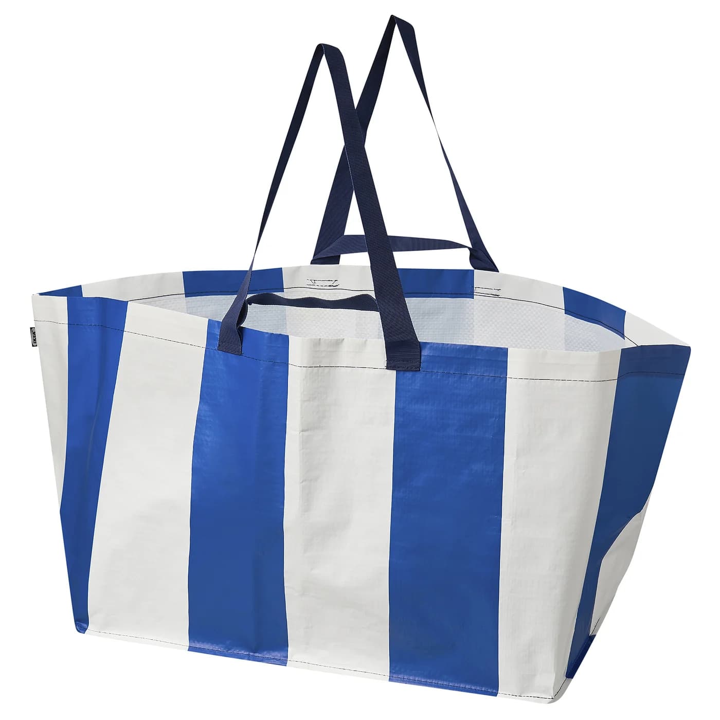SÄCKKÄRRA Sac courses - blanc/bleu 37x57x39 cm/71 l - Image 1