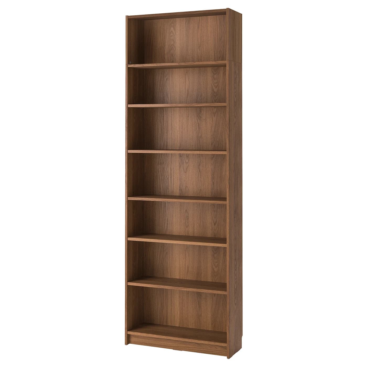 BILLY Bookcase with height extension unit - brown walnut effect 80x28x237 cm - Image 1