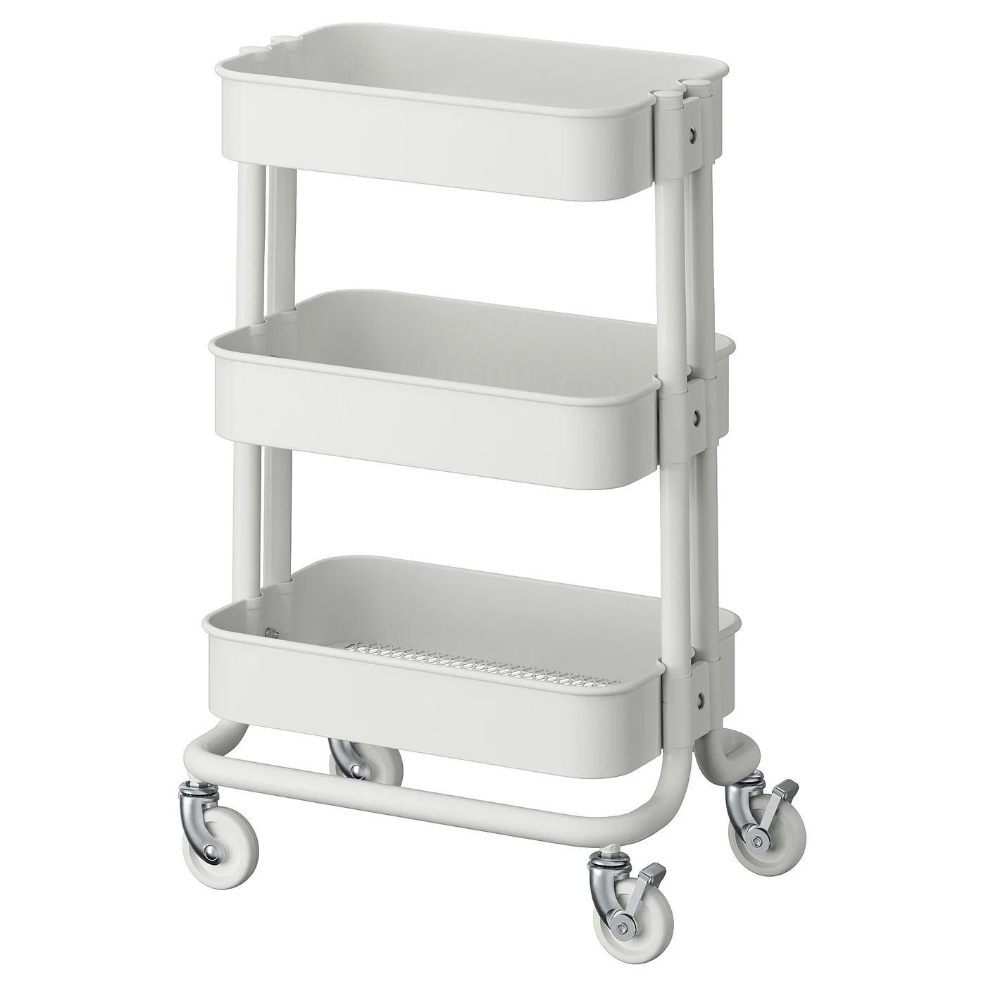 RÅSKOG Trolley - white 28x38x61 cm - Image 1