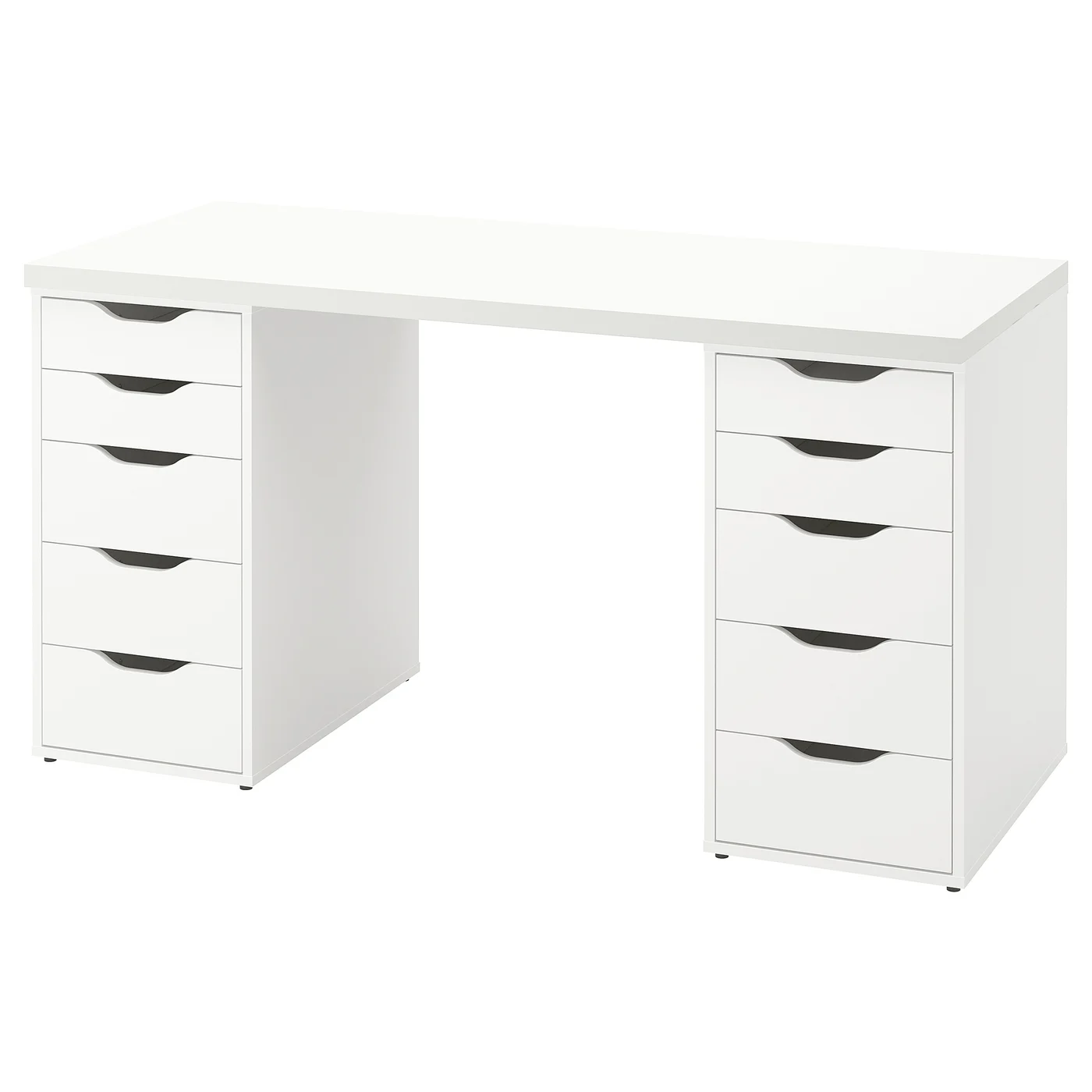 LAGKAPTEN / ALEX Desk - white 140x60 cm - Image 1