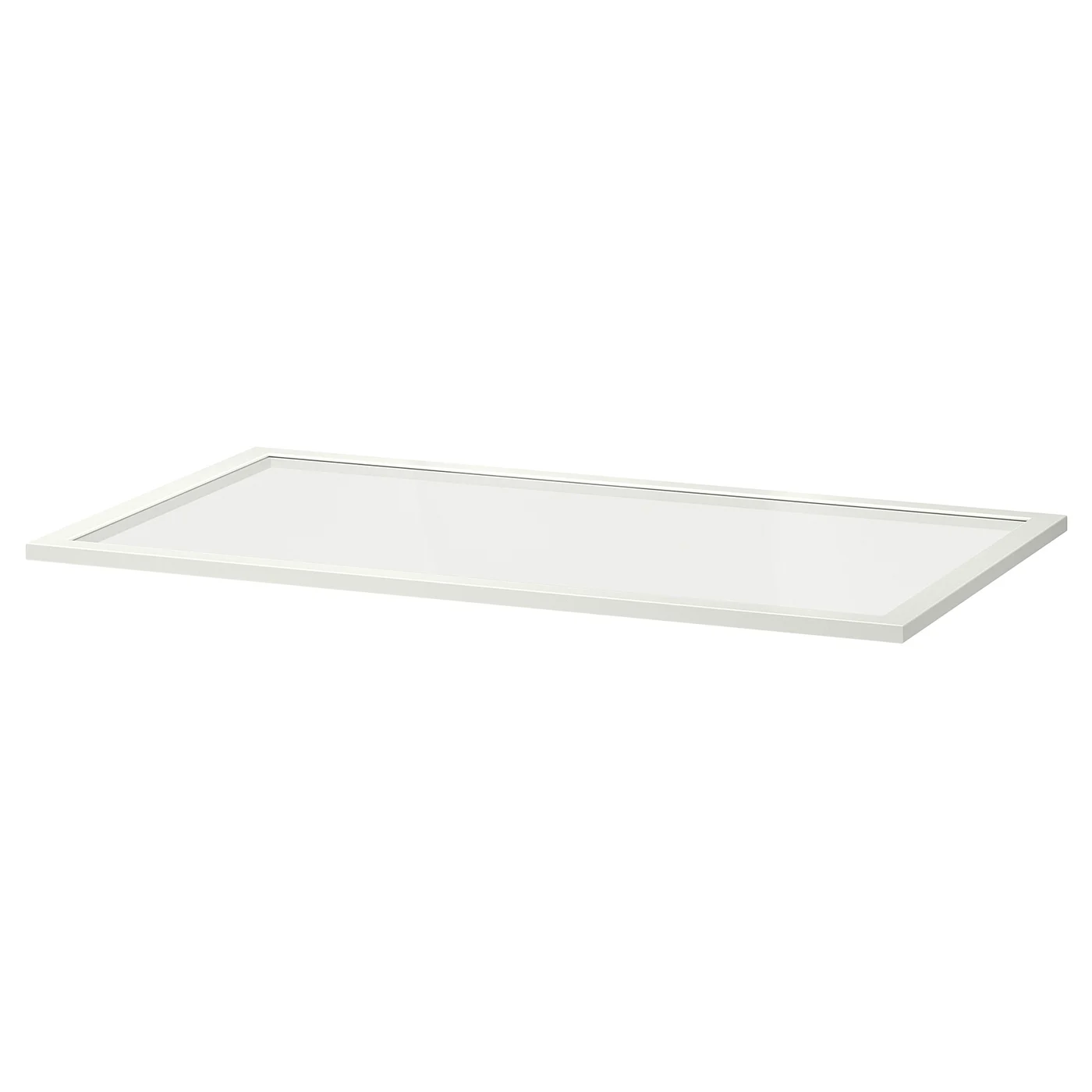 KOMPLEMENT Ripiano in vetro - bianco 100x58 cm - Image 1