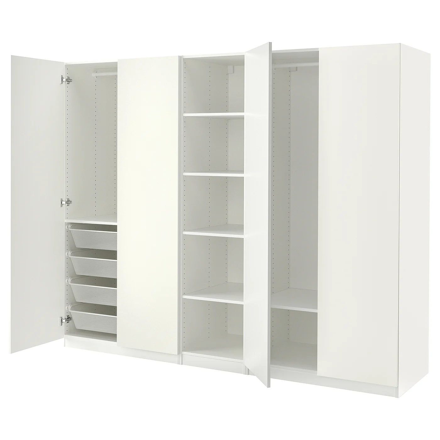 PAX / FORSAND Guardaroba - bianco/bianco 250x60x201 cm - Image 1