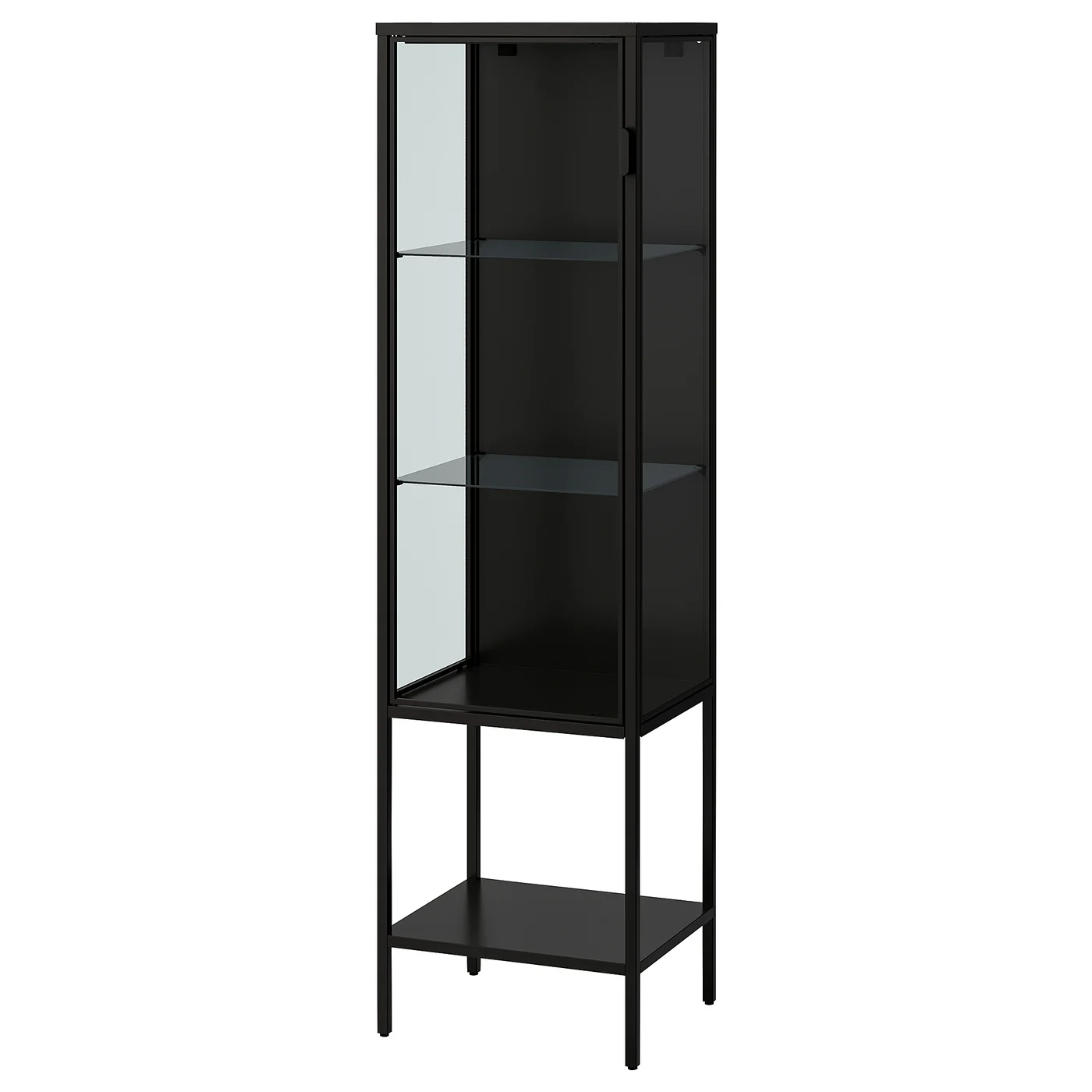 RUDSTA Vitrina, carbón, 42x37x155 cm - IKEA Mexico - Image 1