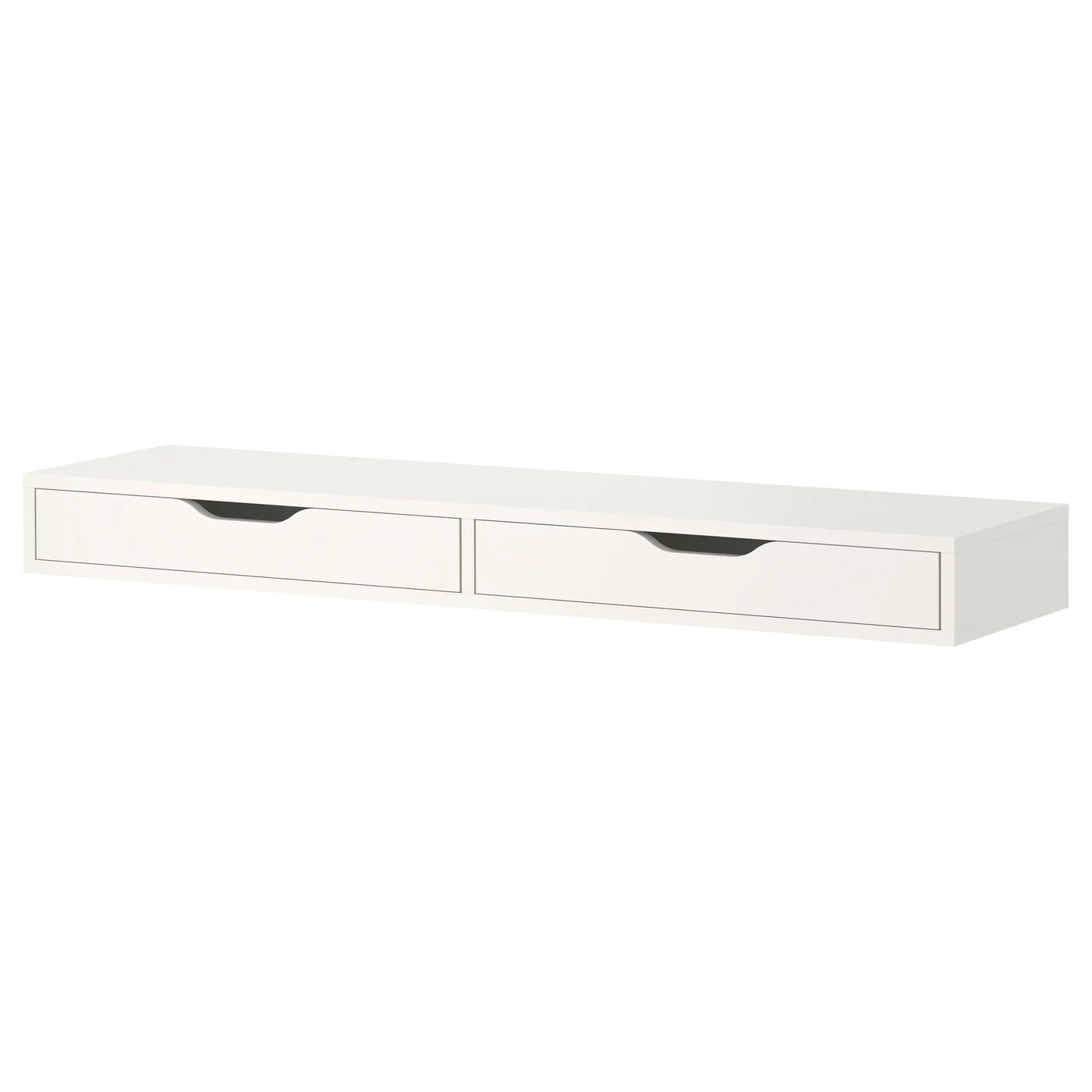 EKBY ALEX Shelf with drawers - white 46 7/8x11 3/8 " - Image 1