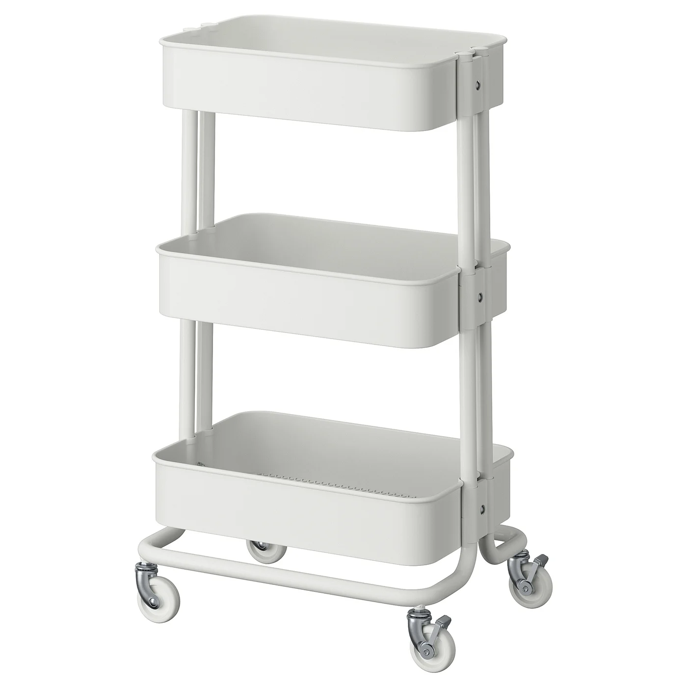 RÅSKOG Utility cart - white 13 3/4x17 3/4x30 3/8 " - Image 1