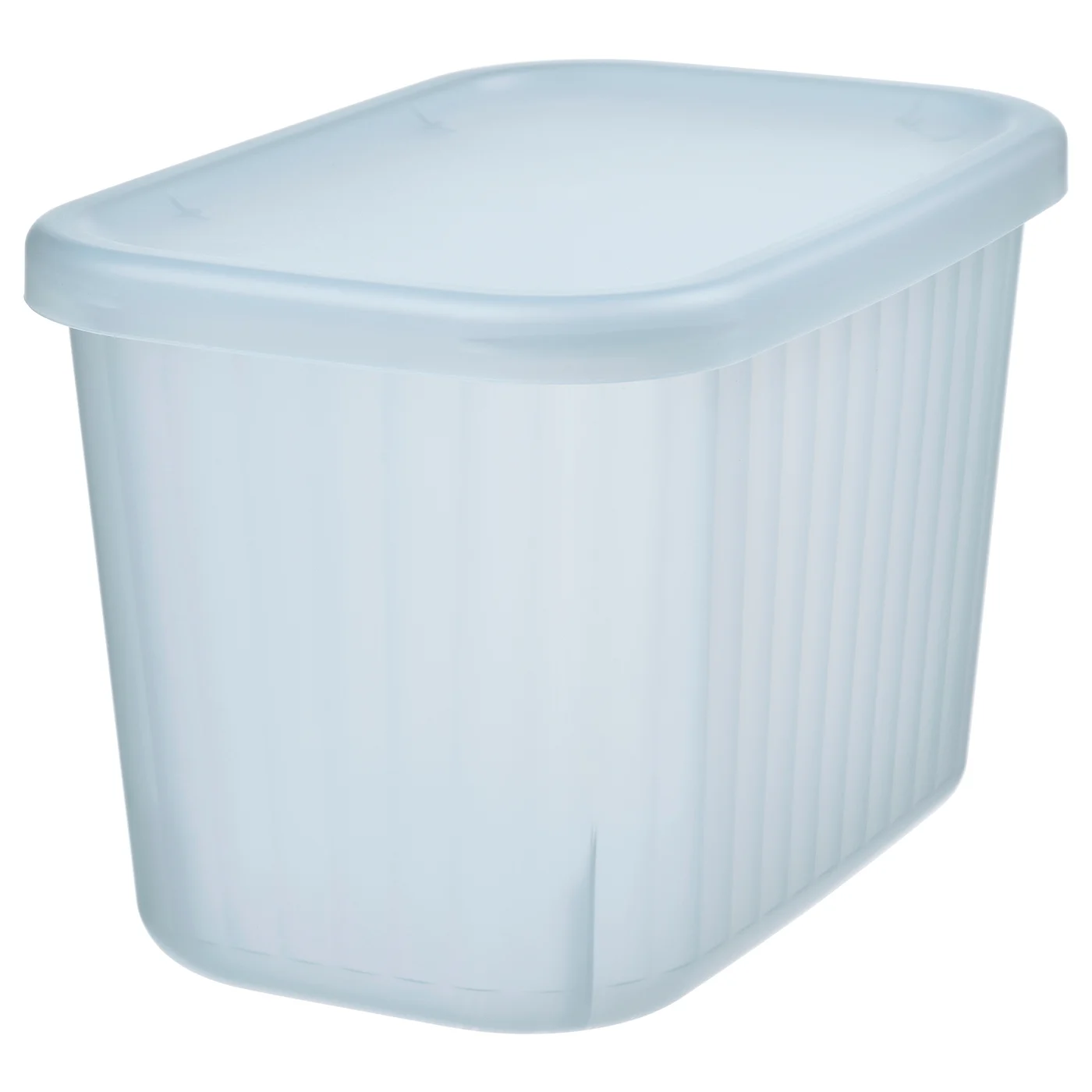 RYKTA Storage box with lid - transparent gray-blue 4 ¾x7x4 ¾ "/0 gallon - Image 1