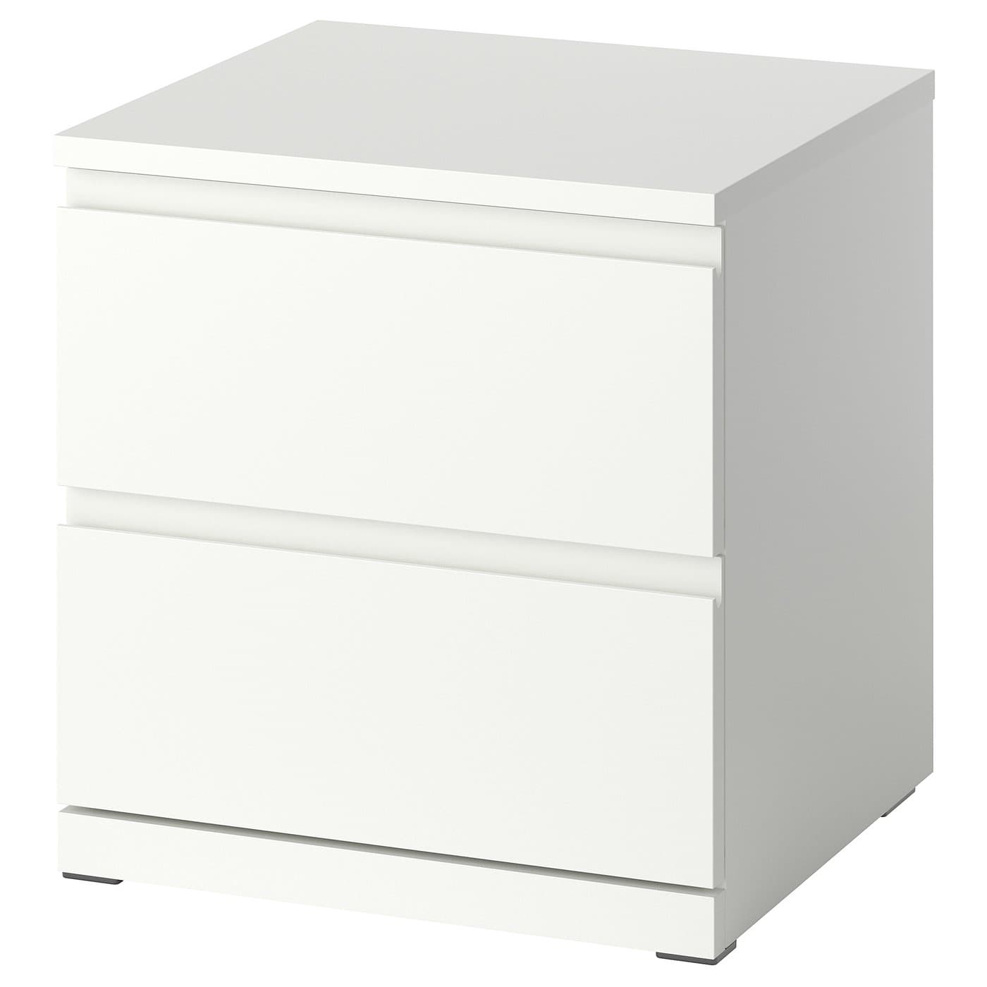 STORKLINTA Nightstand - white/with 2 drawers 19 5/8x18 7/8x20 7/8 " - Image 1