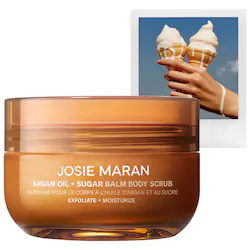 Vanilla Vibezzz - Argan Oil + Sugar Balm Refillable Exfoliating Body Scrub Jar - Image 1