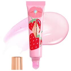 Unreal Lips Healthy Glow Nectar Lip Oil with Hyaluronic Acid and Vitamin E - Juicylicious Strawberry Vanilla - Image 1