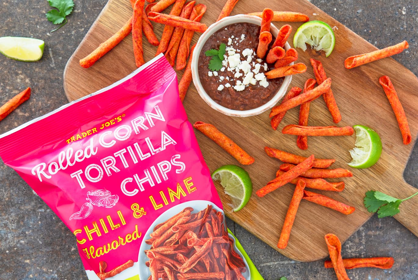 Chili & Lime Flavored Rolled Corn Tortilla Chips | Trader Joe's - Image 1