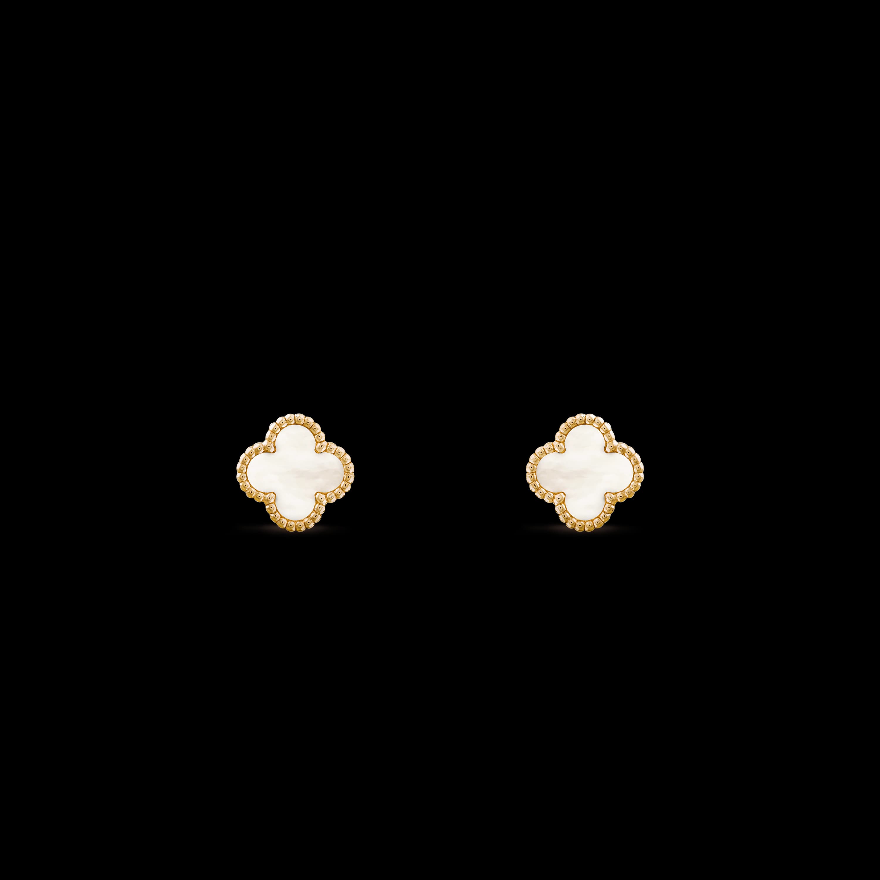Orecchini Sweet Alhambra Oro giallo 750/1000, Madreperla - Van Cleef & Arpels - Image 1