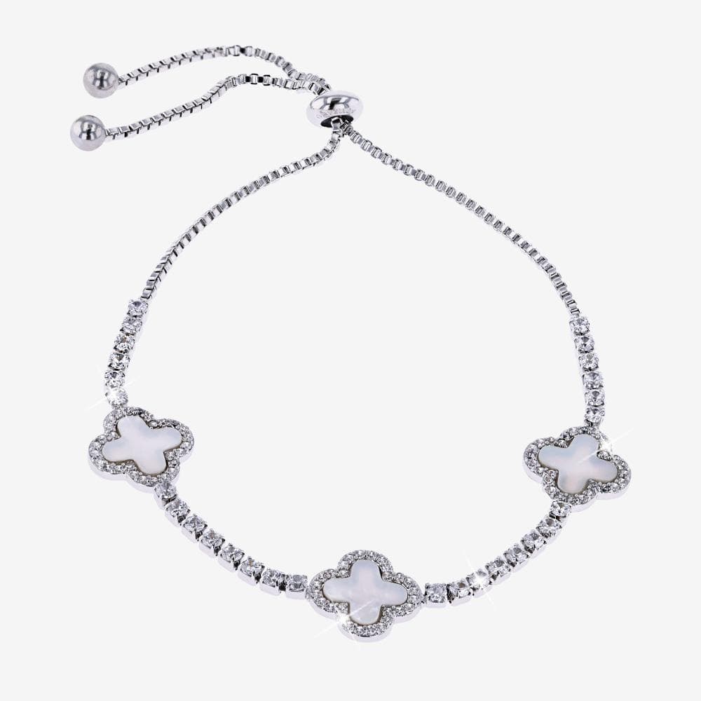 Mother Of Pearl Tennis Style Friendship Bracelet - Image 1